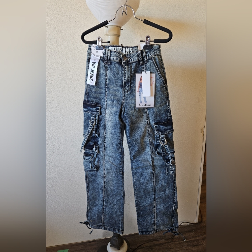 VIP Jeans Stretch Cargo Denim